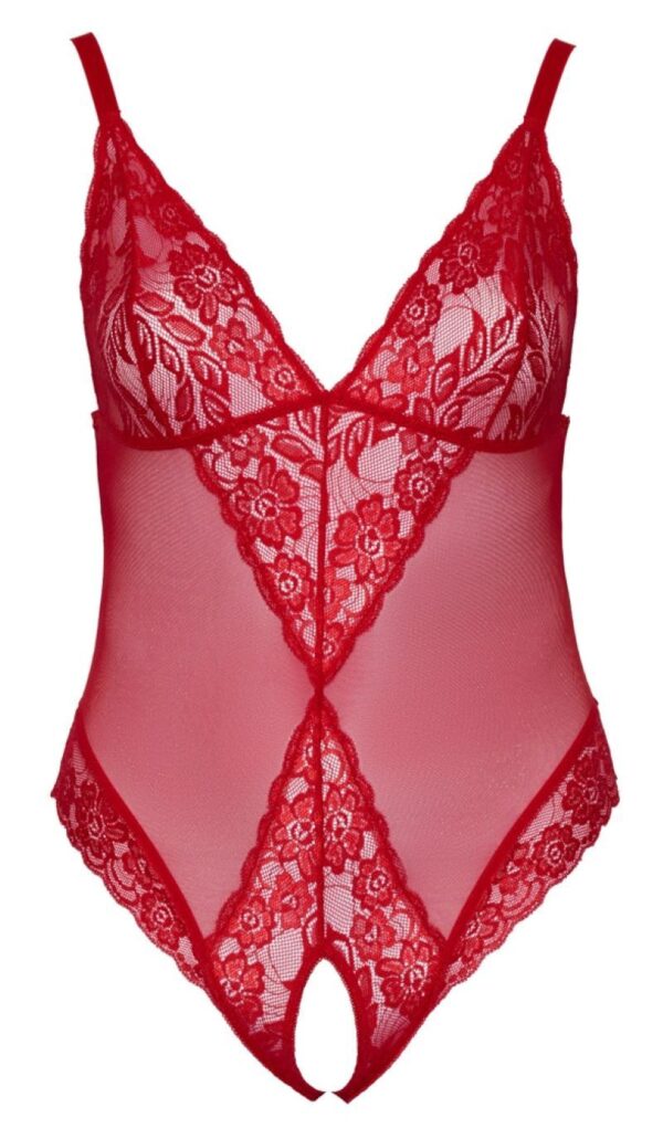 Body Met Open Kruisje - Rood - Afbeelding 4