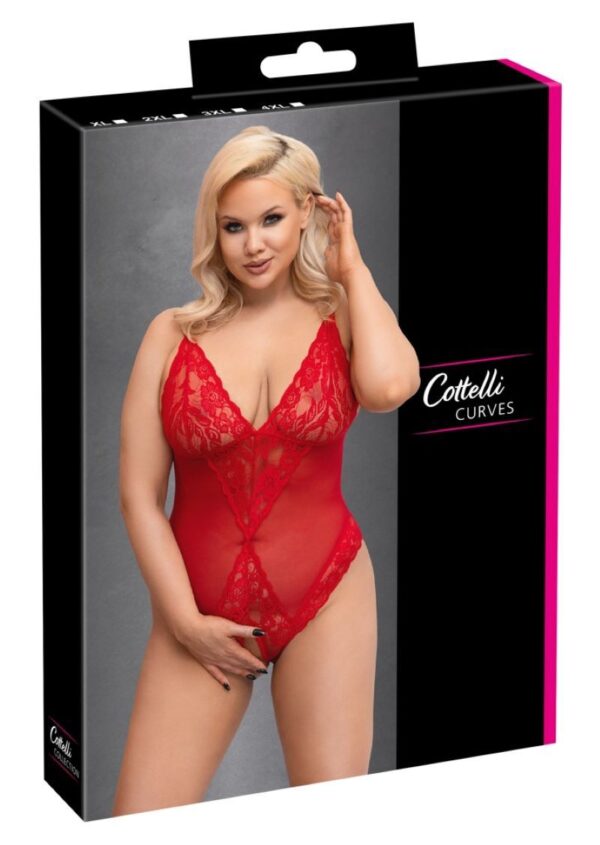 Body Met Open Kruisje - Rood - Afbeelding 6