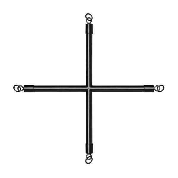 Hog Tie Cross Stang Met Boeien - Zwart - Afbeelding 4