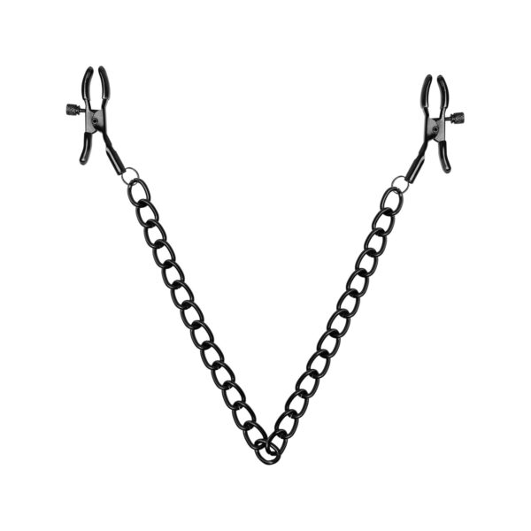 Tepelklemmen Met Ketting - Zwart - Afbeelding 5