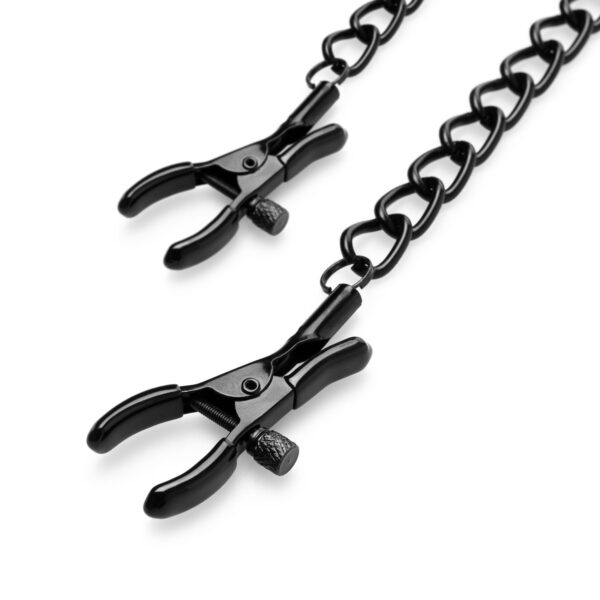 Tepelklemmen Met Ketting - Zwart - Afbeelding 6