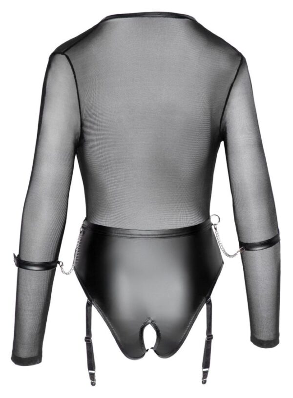 Open kruis Body met jarretels en handboeien - Afbeelding 6