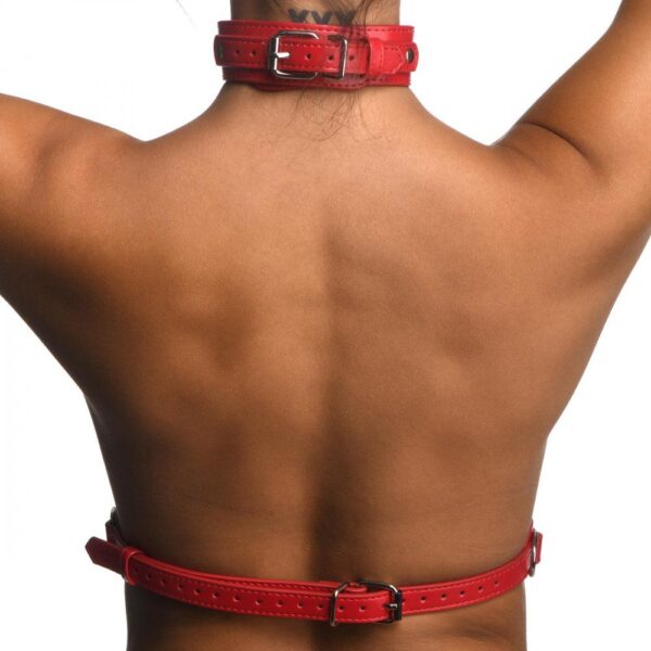 Female Chest Harnas - Rood - Afbeelding 5