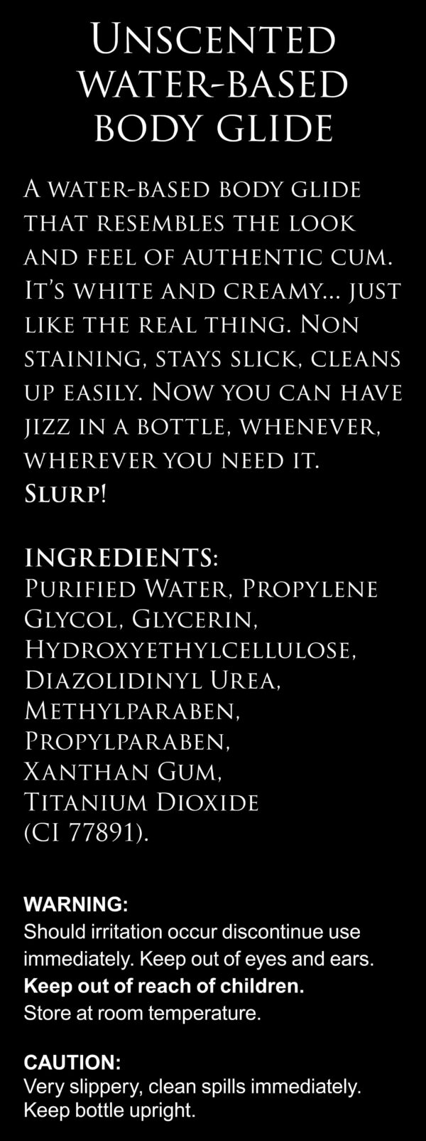 Jizz Wit Glijmiddel - 488 ml - Afbeelding 3