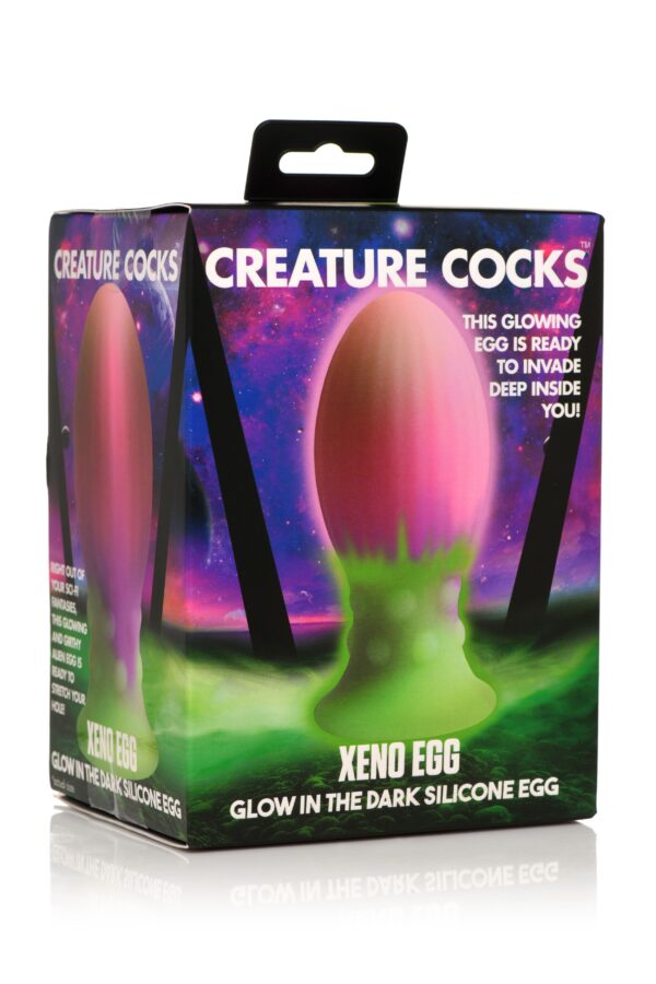 Glow-In-The-Dark Siliconen Xeno Ei - XL - Afbeelding 8