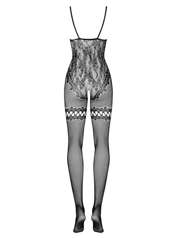 Gebloemde Catsuit Met Open Kruis - Afbeelding 8