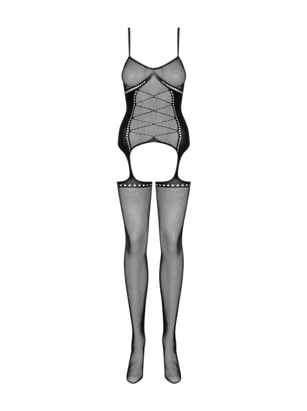 Jarretel Catsuit Met Body Design - Afbeelding 3
