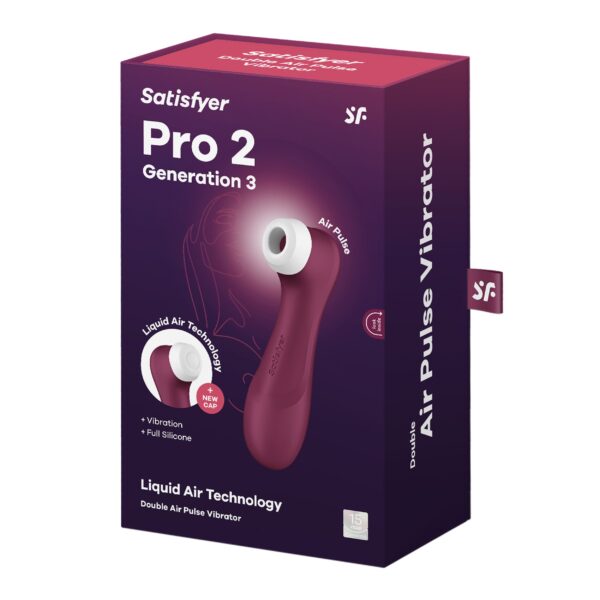 Satisfyer Pro 2 Generation 3 - Wijnrood - Afbeelding 3