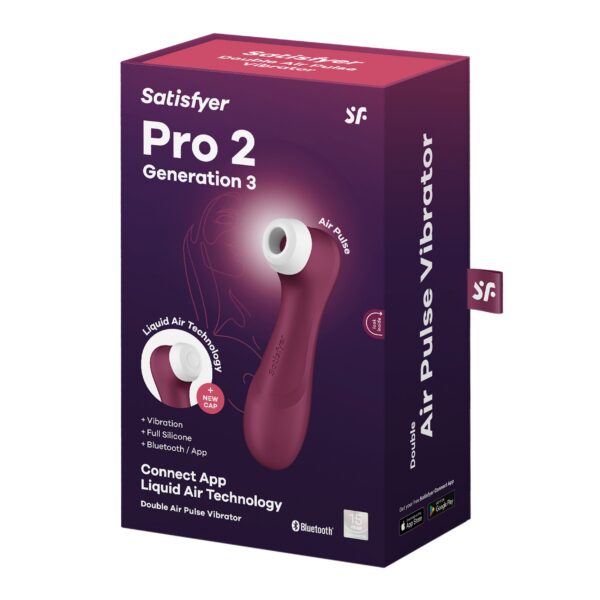 Satisfyer Pro 2 - Generation 3 App Controlled - Wijnrood - Afbeelding 4