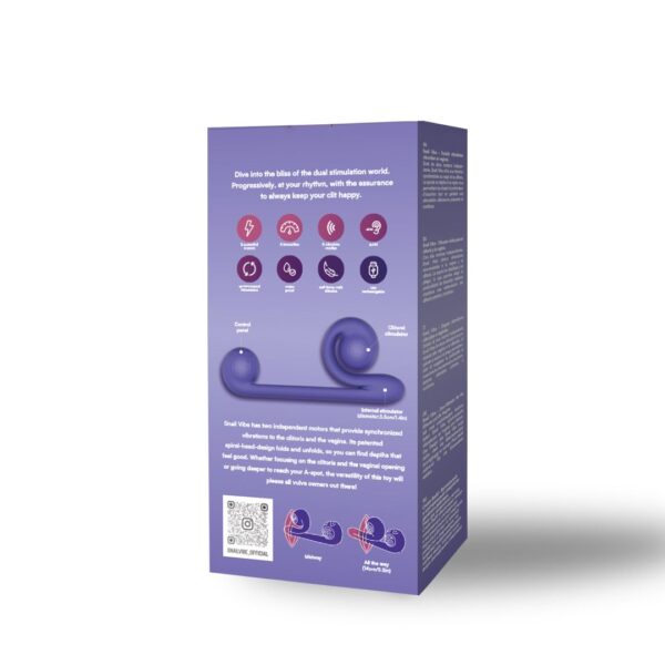 Snail Vibe Duo Vibrator - Paars - Afbeelding 12