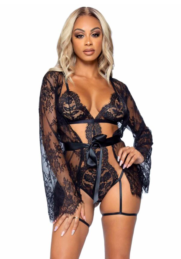 Set Body & Jasje All Romance - Zwart - Afbeelding 2