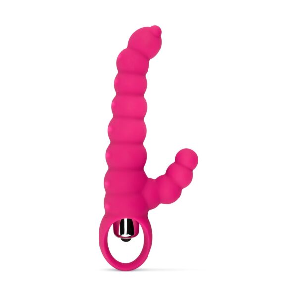 Geribbelde Tarzan Vibrator - Roze - Afbeelding 2