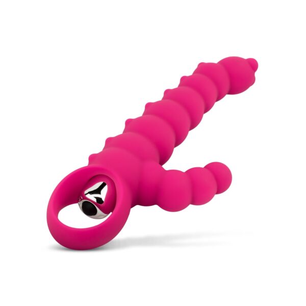 Geribbelde Tarzan Vibrator - Roze - Afbeelding 4