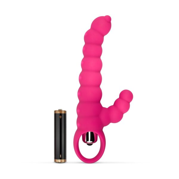 Geribbelde Tarzan Vibrator - Roze - Afbeelding 6