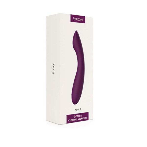 SVAKOM - AMY 2 G-Spot & Clitorale Vibrator - Paars - Afbeelding 4