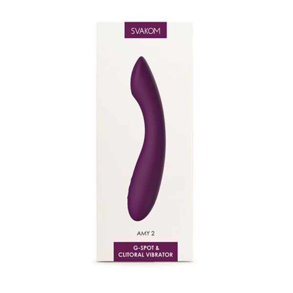 SVAKOM - AMY 2 G-Spot & Clitorale Vibrator - Paars - Afbeelding 5
