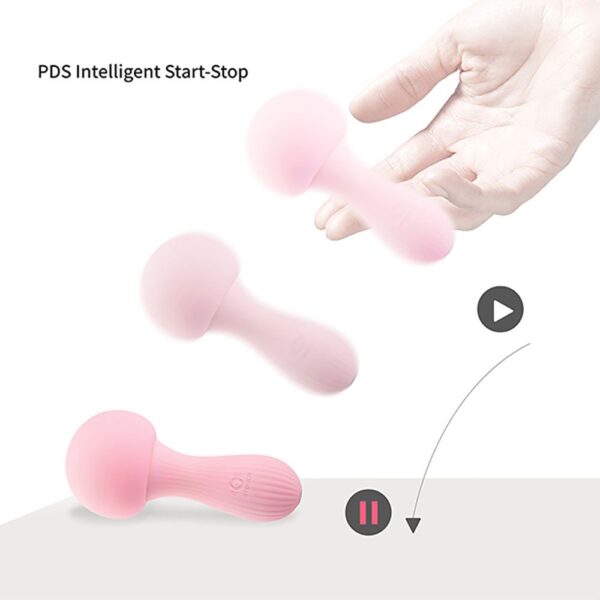OTOUCH - Mushroom Siliconen Wand Vibrator - Roze - Afbeelding 7
