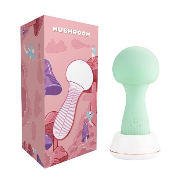 OTOUCH - Mushroom Siliconen Wand Vibrator - Teal - Afbeelding 6