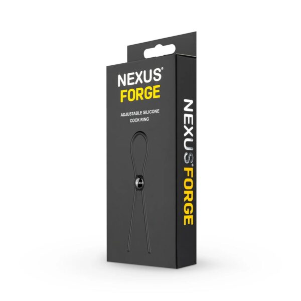 Nexus Forge - Verstelbare Penisring - Zwart - Afbeelding 4