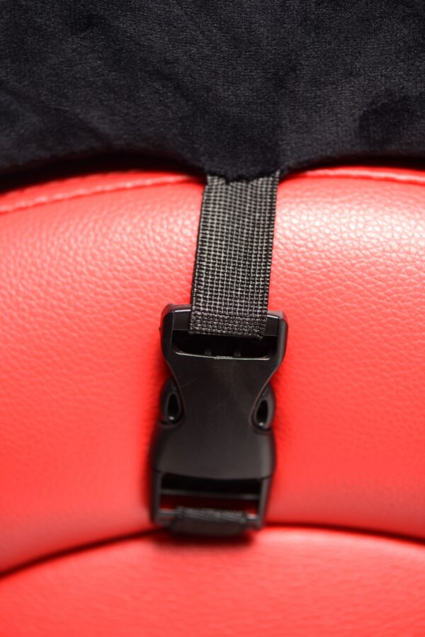 Kinky Seks Sofa Met Boeien en Positie Kussens - Zwart/Rood - Afbeelding 2