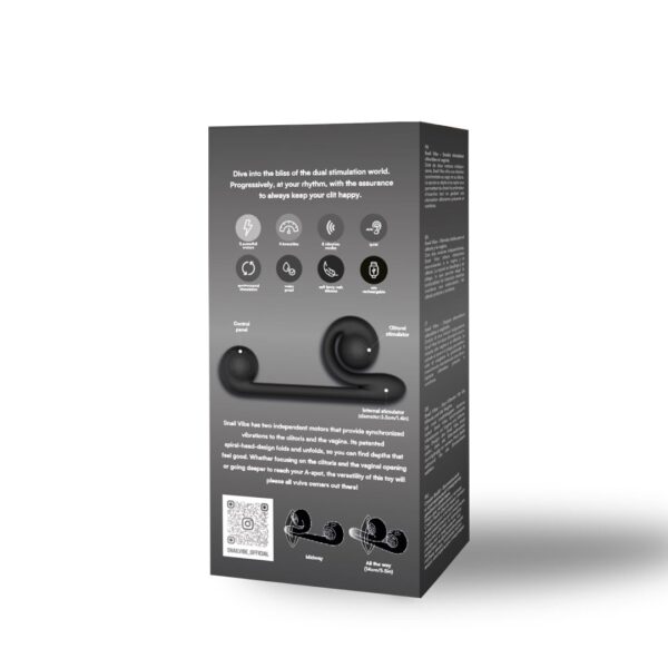Snail Vibe Duo Vibrator - Zwart - Afbeelding 6