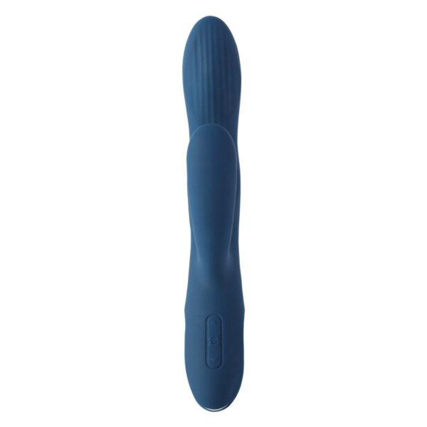 Svakom - Aylin Krachtige Pulserende Vibrator met Twee Koppen - Donkerblauw - Afbeelding 3