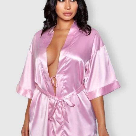 Getting Ready Satijnen Kimono - Roze