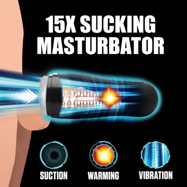 Auto Milker 15X Zuigende Masturbator - Afbeelding 5