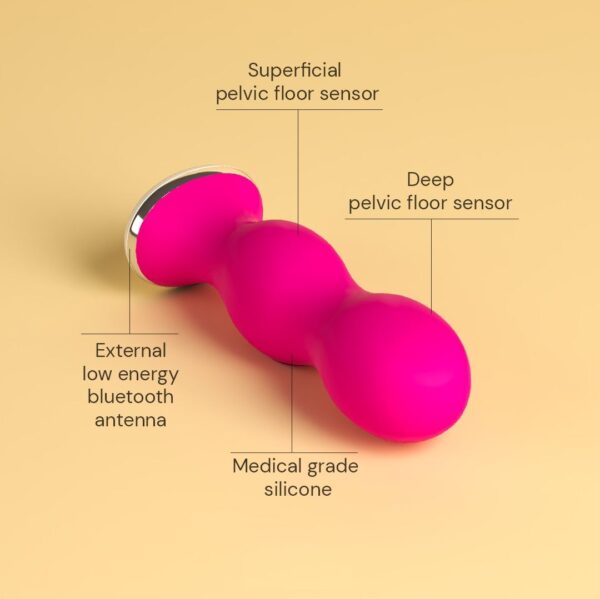 Perifit Care Bekkenbodem Trainer App Controlled - Roze - Afbeelding 9
