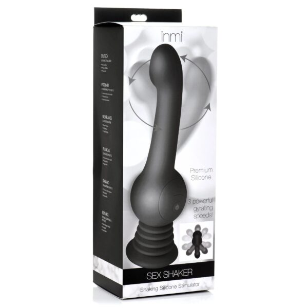 IN Shaking Siliconen Stimulator - Zwart - Afbeelding 8