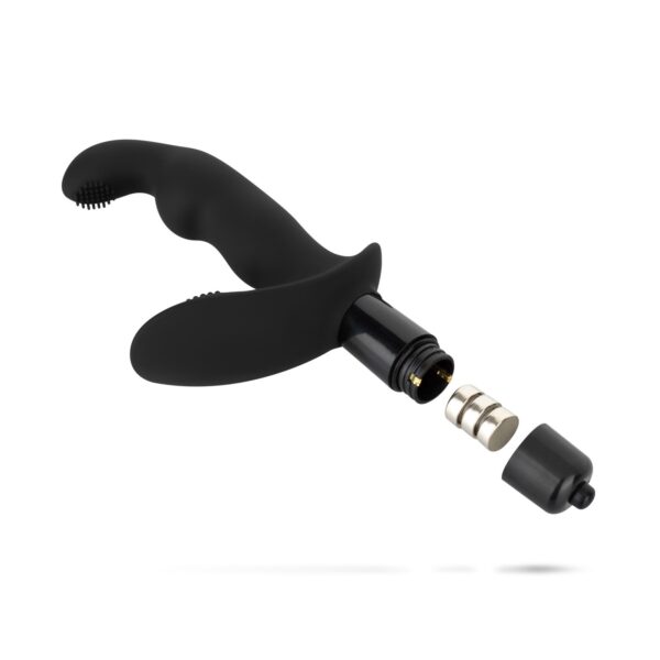 Dynamic Duke Geribbelde Prostaat Vibrator - Zwart - Afbeelding 6