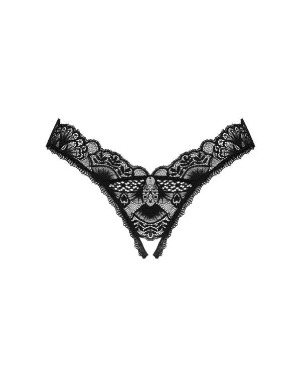 Donna Dream String Met Open Kruisje - Zwart - Afbeelding 4