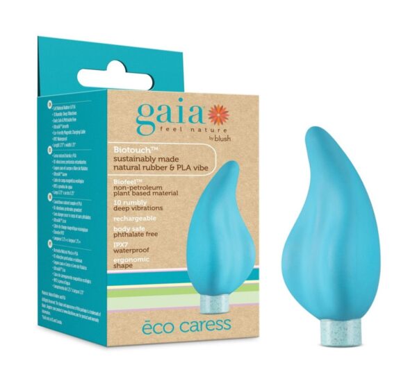 Gaia Eco Caress Vibrator - Aqua - Afbeelding 8
