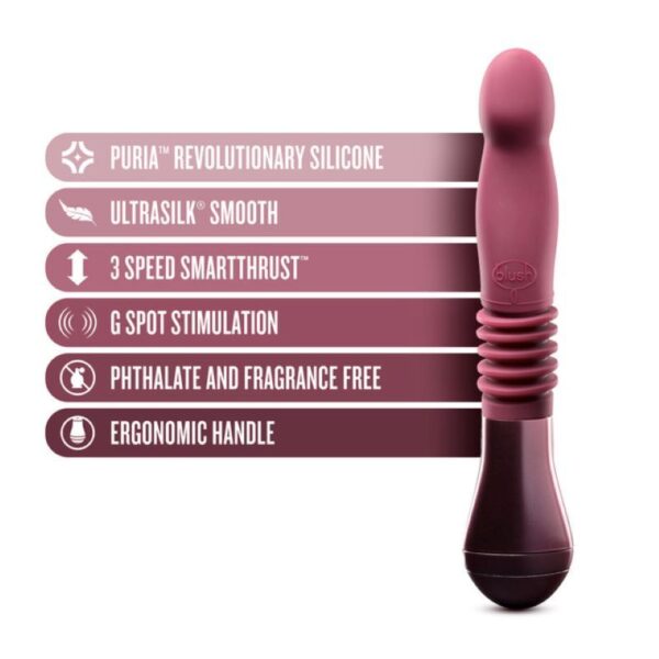 Temptasia - Trixie Stotende Dildo - Wijnrood - Afbeelding 5