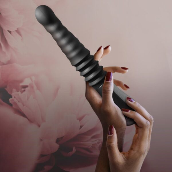 Temptasia - Lazarus Stotende Dildo - Zwart - Afbeelding 4