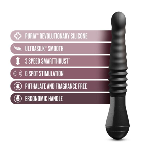 Temptasia - Lazarus Stotende Dildo - Zwart - Afbeelding 5