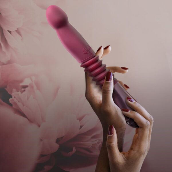 Temptasia - Trixie Stotende Dildo - Wijnrood - Afbeelding 3