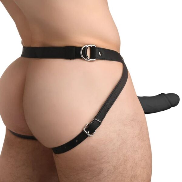 Realistische Siliconen Penis Sleeve - Zwart - Afbeelding 5