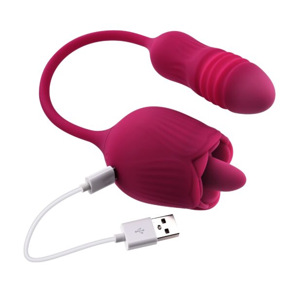 Evolved - Wild Rose Tong Vibrator - Rood - Afbeelding 2