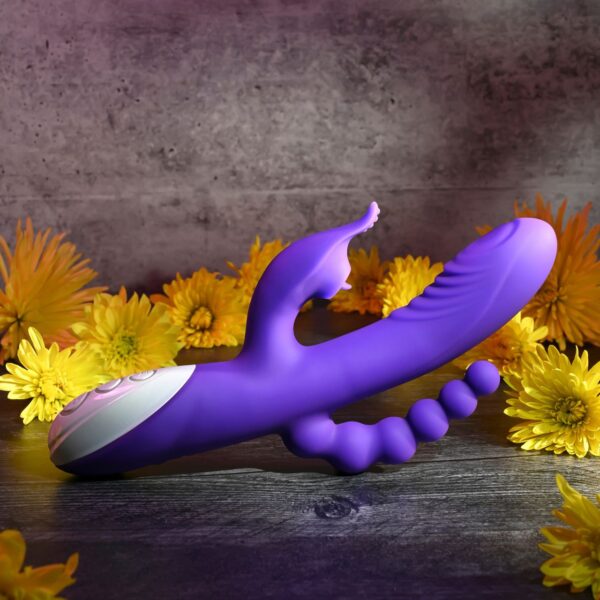 Evolved - Lick Me Triple Stim Vibe Vibrator - Paars - Afbeelding 3