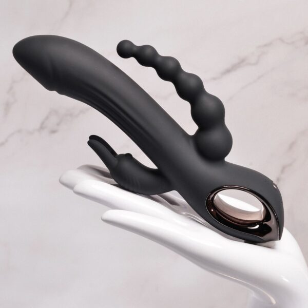 Evolved - Trifecta Rabbit Vibrator - Zwart - Afbeelding 3