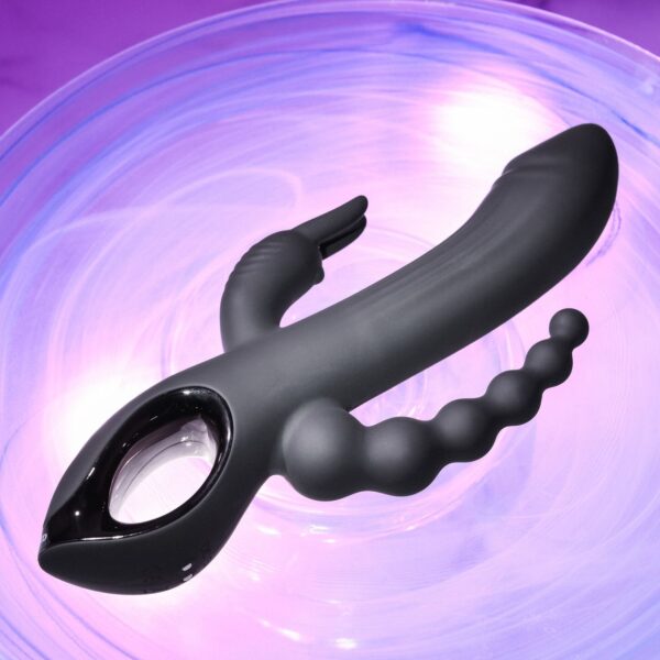 Evolved - Trifecta Rabbit Vibrator - Zwart - Afbeelding 4
