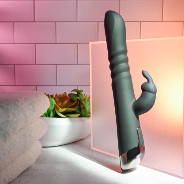 Evolved - Rapid Rabbit Stotende Vibrator - Zwart - Afbeelding 5