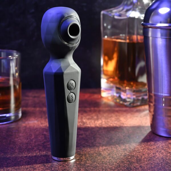 Evolved - Rainbow Sucker Wand Vibrator - Zwart - Afbeelding 4