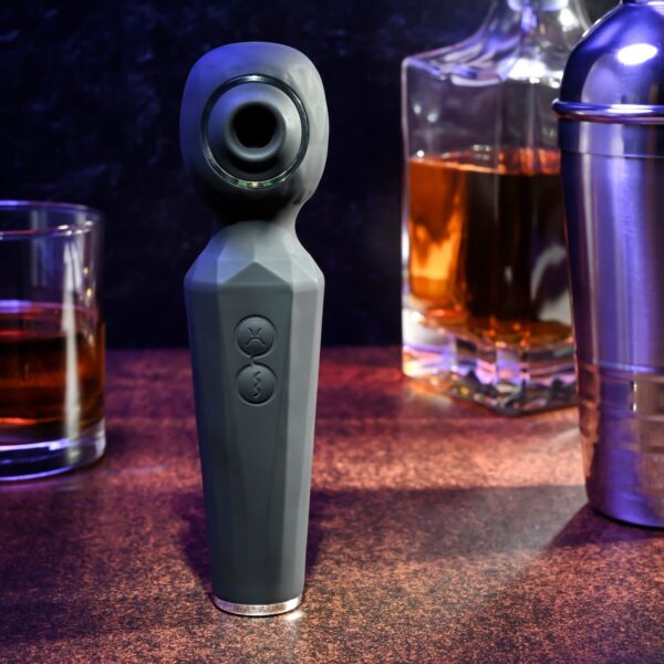 Evolved - Rainbow Sucker Wand Vibrator - Zwart - Afbeelding 5