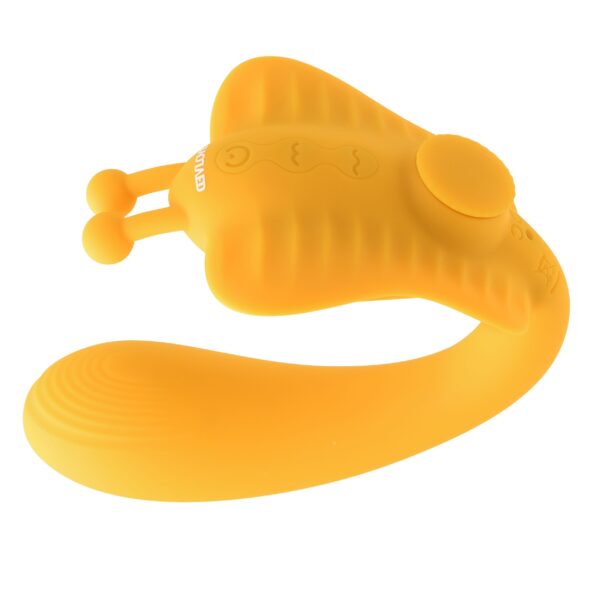 Evolved - The Monarch Strapless Strap On Vibrator - Geel - Afbeelding 2
