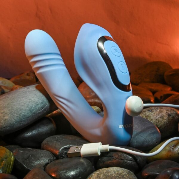 Evolved - Tap and Trust Vibrator - Lichtblauw - Afbeelding 4