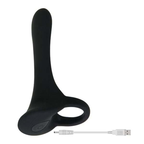 Evolved - Cock Armor Vibrerende Cockring - Zwart - Afbeelding 10