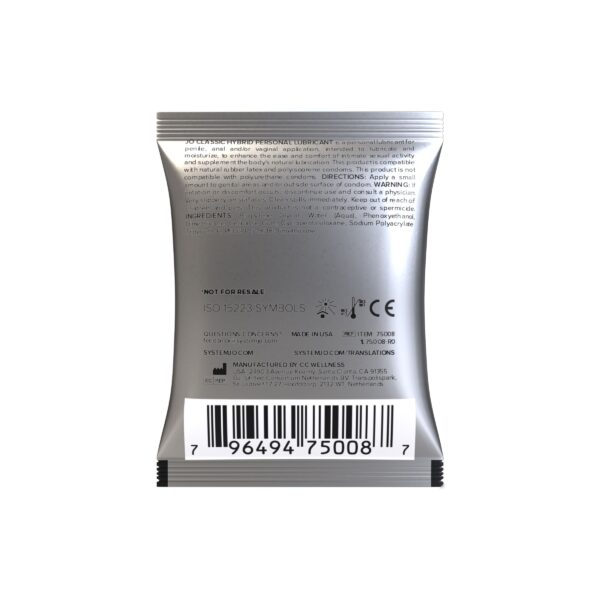 System Jo - Sachet Classic Hybrid Glijmiddel - 5 ml - Afbeelding 2