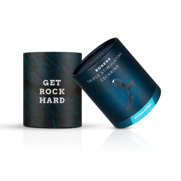 Boners Triple Cockring - Blauw - Afbeelding 6
